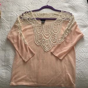 rue21 Pink and Lace top
